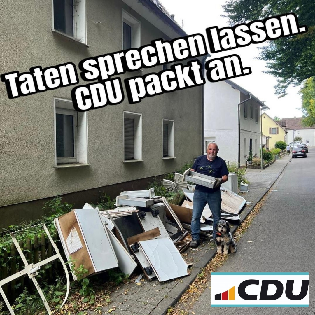 Unser Kandidat Andreas Hasenau (Wahlbezirk Finnentrop III) packt in der Lennestrae an!